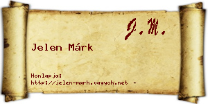 Jelen Márk névjegykártya
