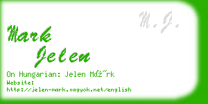 mark jelen business card